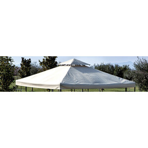 Top Ricambio P/Gazebo 3x3m Algeri Ecru in poliestere 220 g/mq