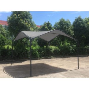 Gazebo Acciaio 3,5x3,5m Onda Petra Beige Scuro